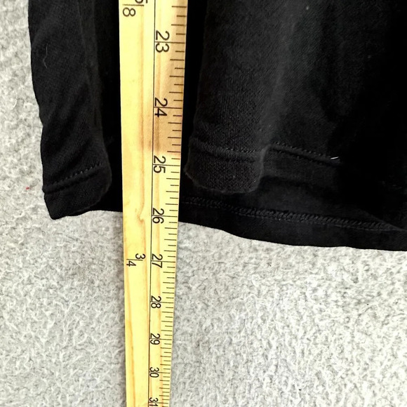 Reserved womens black‎ top small v neck short sleeve bamboo fabric minimalist - Picture 3 of 5